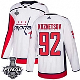 Capitals 92 Evgeny Kuznetsov White 2018 Stanley Cup Final Bound Adidas Jersey,baseball caps,new era cap wholesale,wholesale hats